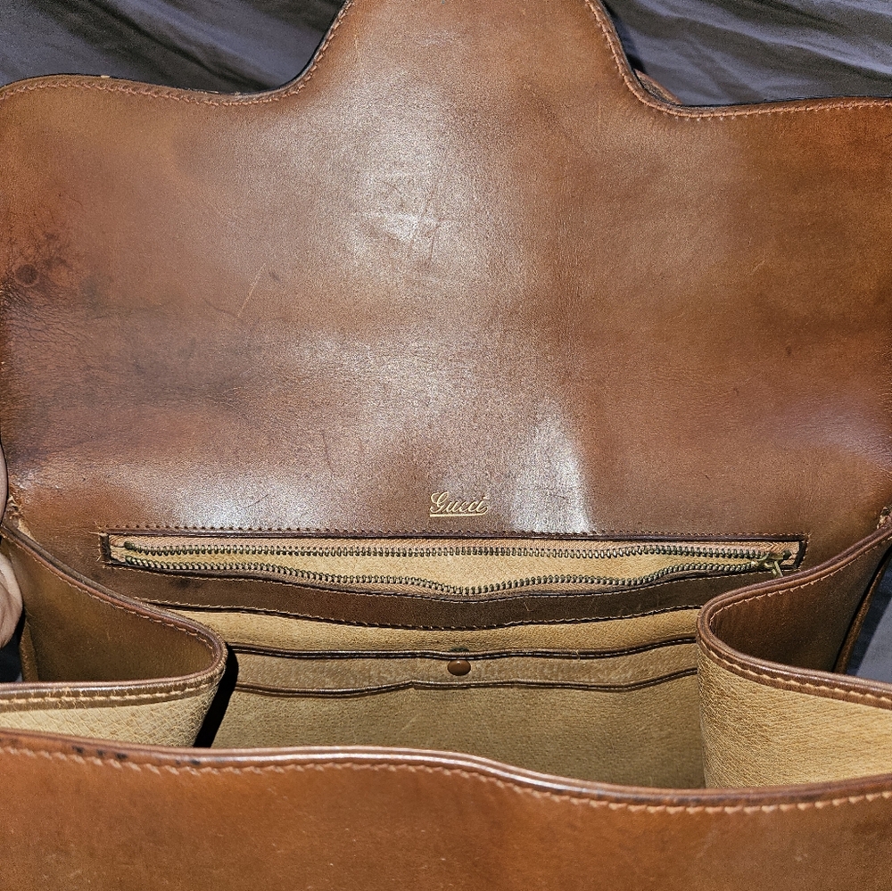 Vintage Gucci Satchel Handbag - Picture 6 of 10